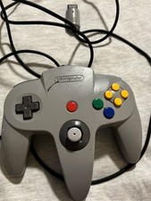 OEM Official Nintendo 64 N64 GREY Controller NUS-005 Tested