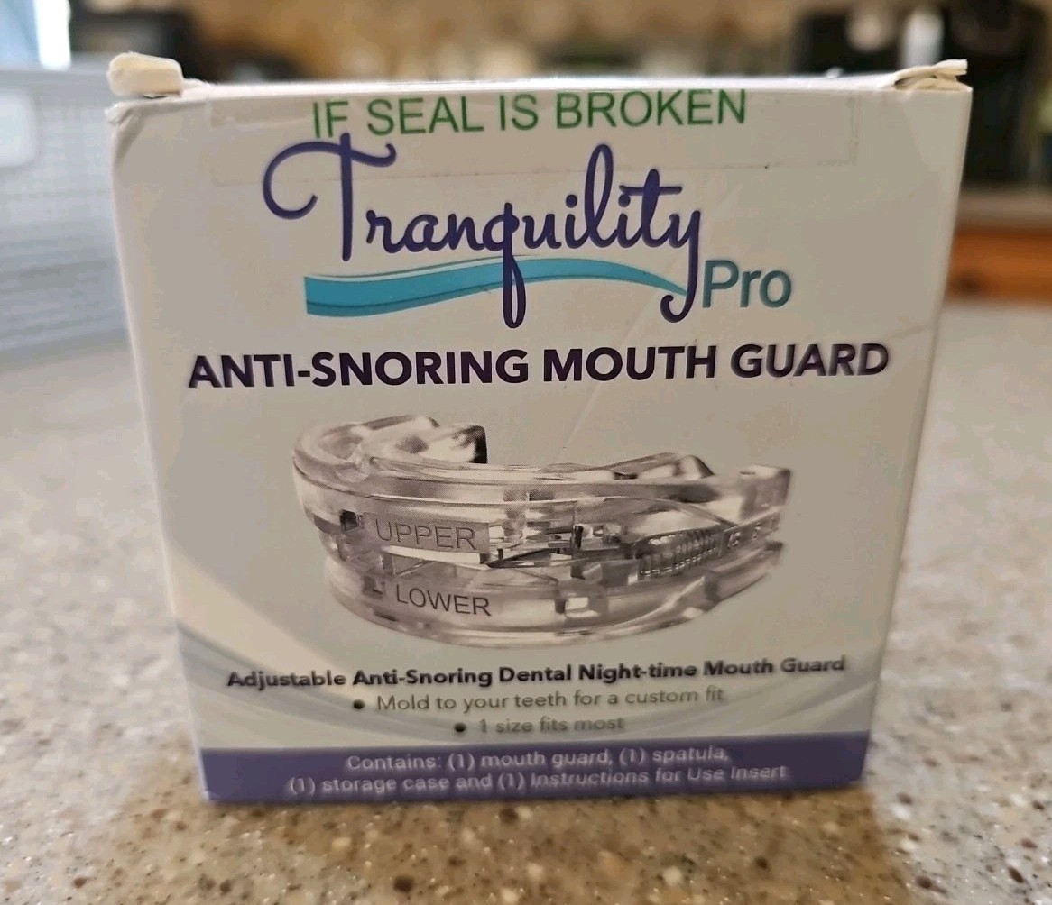 SEALED - Tranquility PRO 2.0 Anti-Snoring Mouth Guard Adjustable Mouthpiece