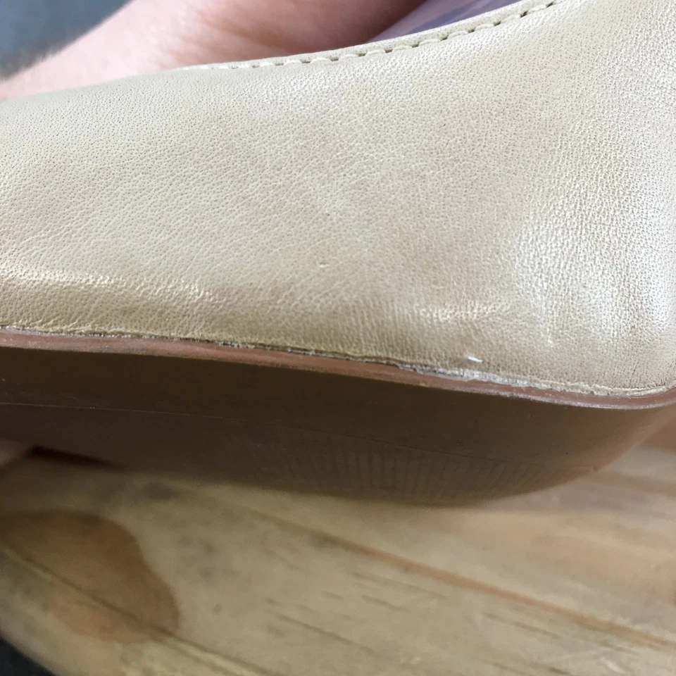 Zapatos Aldo para mujer 9 zapatos de salón crema sin cordones punta informales cómodos tacones de aguja Foto 4 de 4