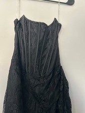 Fashion Nova Always Sweet Corset Mini Dress M Whit gloves