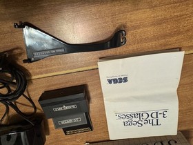 Sega Master System 3-D glasses 3D video game accessory CIB complete broken arm
