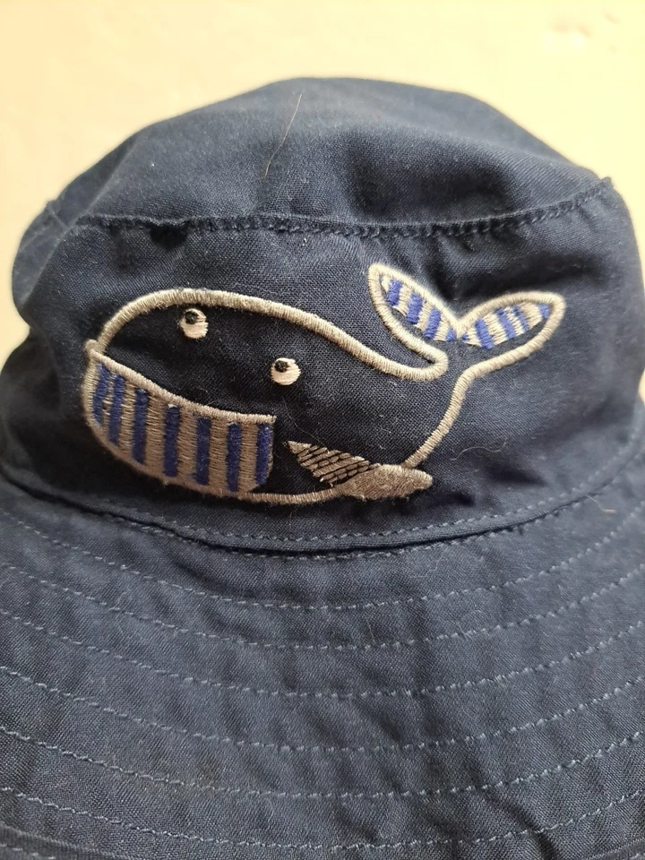 Kids Gymboree Navy Blue What Bucket Hat Size 0-12 Months - Image 2 of 4