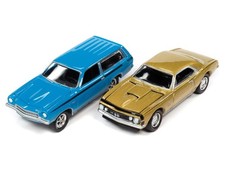 1967 Chevy Camaro SS Gold Metallic and 1972 Vega Stinger Wagon Blue...