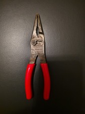 SNAP ON 7" Talon Grip Long Nose Slip Joint Pliers Extreme Red  LN46ACF