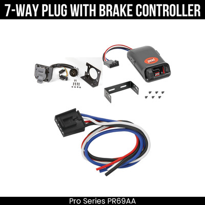 Pro Ser. 7Way Wiring Brake Control For 03-25 Chevy Express Savana 1500 2500 3500