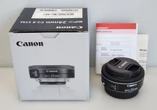 Canon EF-S 24mm F/2.8 STM Prime Lens for APS-C DSLR Cameras, New Open Box