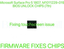 Microsoft Surface Pro 5 1807, POPRAWKI OPROGRAMOWANIA UKŁADOWEGO BEZ HASŁA BIOS CHIP M1011229-019