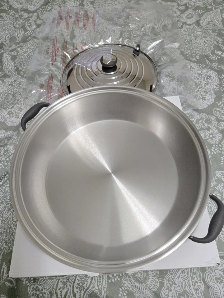 ROYAL PRESTIGE PAELLA PAN 14 英寸手术不锈钢 PAELLA DE 35 厘米 全新 — 第 2/4 张图片