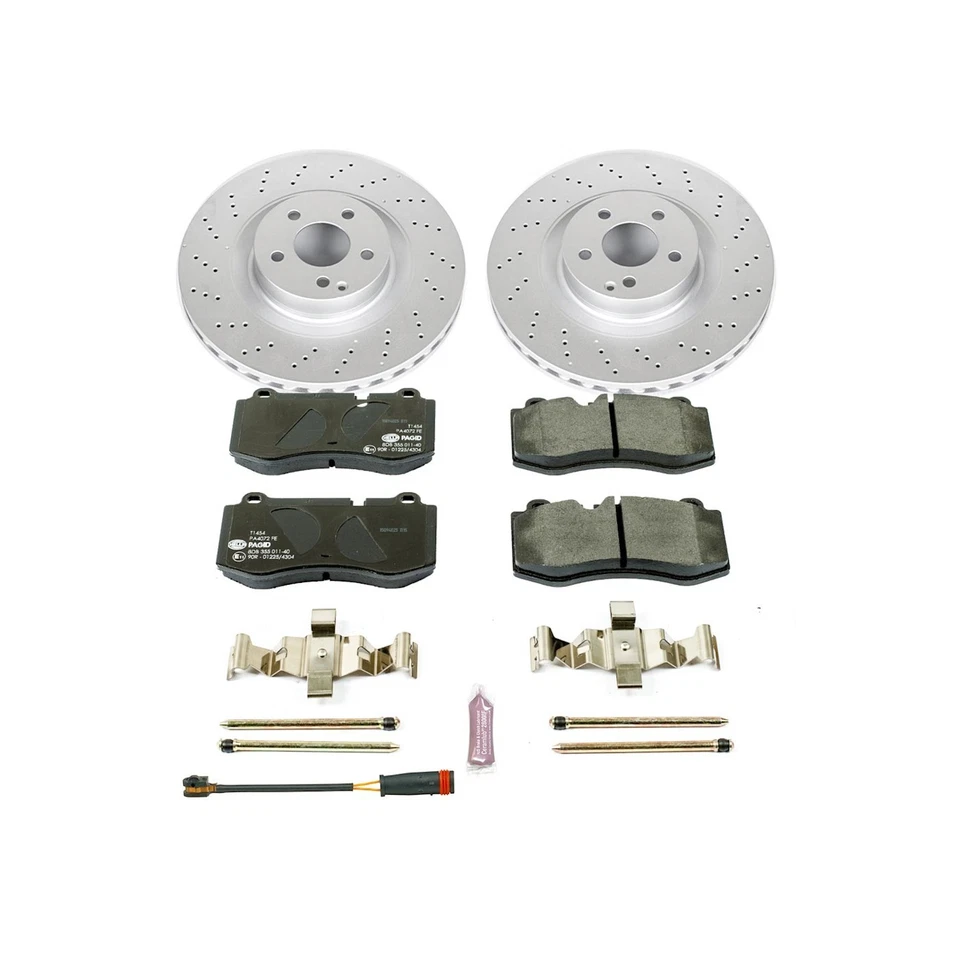 Powerstop ESK6755 2-Wheel Set Brake Disc and Pad Kits Front for MB Mercedes S350 Foto 2 de 2