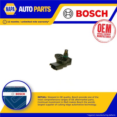 MAP Sensor fits PEUGEOT 207 CC, WK 1.4 1.6 07 to 13 Manifold Pressure Bosch New