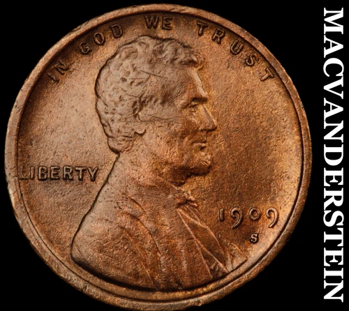 1909-S Lincoln Wheat Cent- Extra Fine- Scarce Key Date No Reserve #J1544