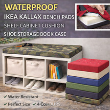 WATERPROOF IKEA KALLAX BENCH PADS SHELF CABINET CUSHION SHOE STORAGE BOOK CASE