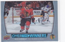 19/20 OVERTIME..ALEX DeBRINCAT..OVERTIME WINNERS..CARD # OW-5..BLACKHAWKS