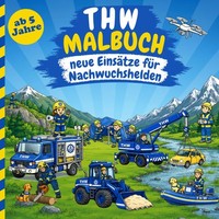 THW Malbuch FüR Kinder Ab 5 Jahren, 50 Ausmalbilder, Kreativbuch, Malbuch