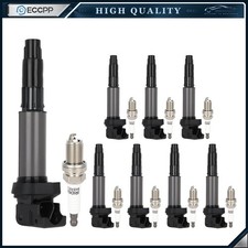 8 Pcs For 4.4l Bmw 545i 550i 645ci 650i 745i X5 Ignition Coil Spark Plug Uf522 8 Pcs For 4.4l Bmw 545i 550i 645ci 650i 745i X5 Ignition Coil Spark Plug Uf522