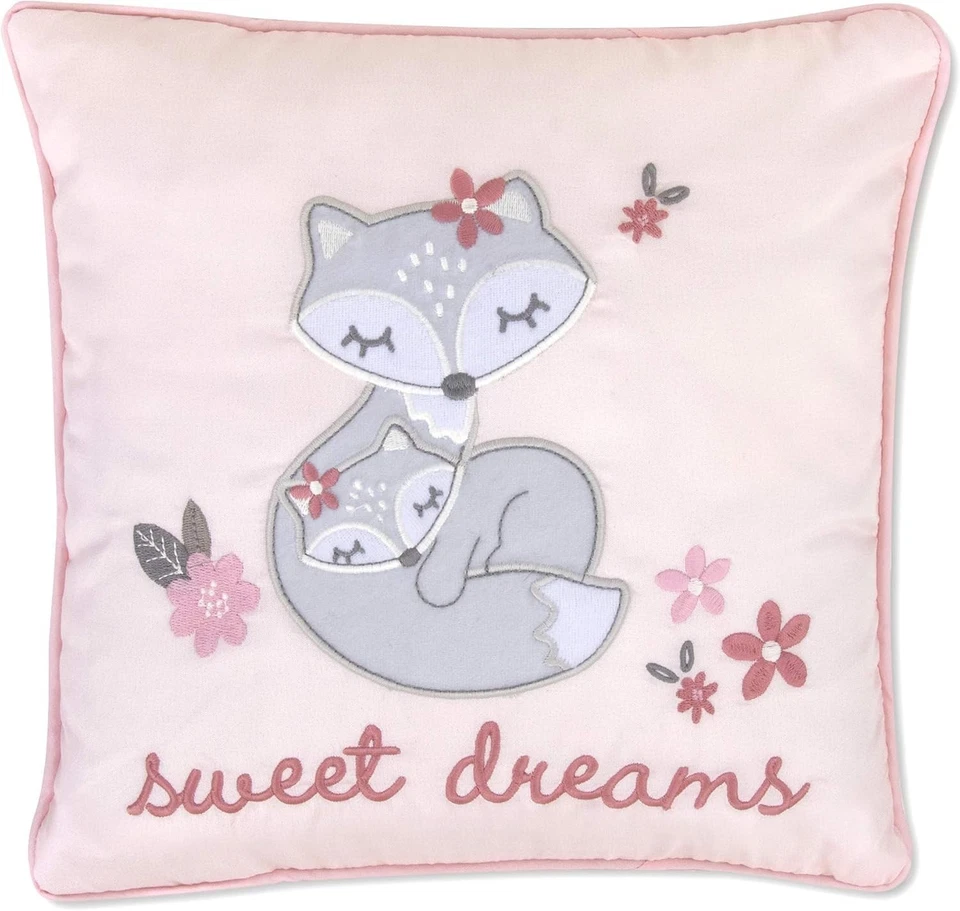 Juego de 4 piezas de ropa de cama para cuna de bebé Wendy Bellissimo (zorro rosa) Foto 2 de 4