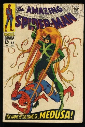Amazing Spider-Man #62 VG/FN 5.0 Medusa Appearance!! Romita Cover! Marvel 1968