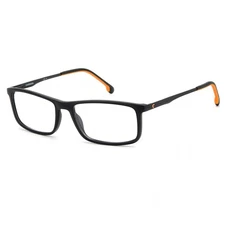 Carrera Men's Eyeglasses Matte Black Plastic Full Rim Rectangular Frame 8883 003