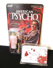 American Psycho ReAction Figure Patrick Bateman Free Card Wallet Keychain Bonus!