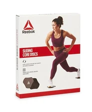 Reebok Core Sliding Discs - Dual Sided Workout Sliders for Carpet & Hardwood