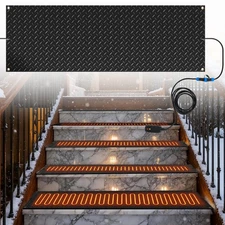 NAIZEA Heated Snow Melting Mats  Heated Outdoor Mats Walkways No-Slip Snow Melt