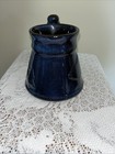 CMI COBALT STONEWARE NO-SPILL FISH TREES — photo 4