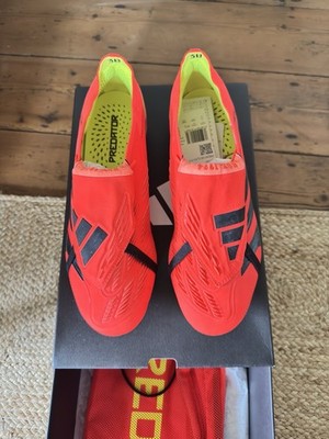 Adidas Predator Elite FT Firm Ground Neu Rot Fußballschuhe Größe 10,5 UK IG1707
