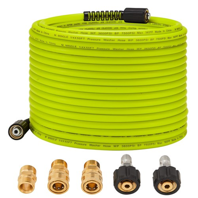 #ad M MINGLE Pressure Washer Hose 50 FT x 1 4quot; Replacement Power Wash Hose with... $46.63