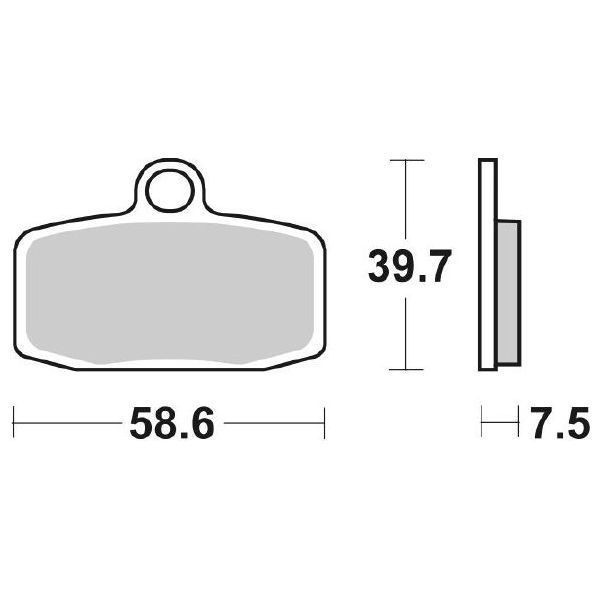 BeläGe Bremse SBS 885 Si KTM SX 19 16 85 2012 2019-image