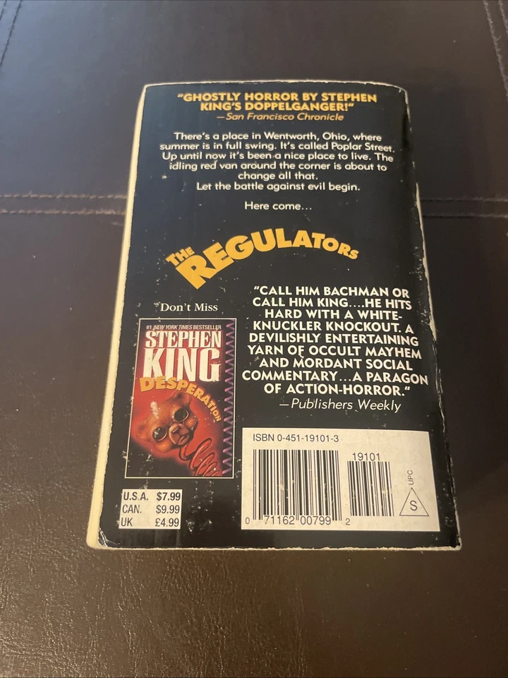 The Regulators by Stephen King/Richard Bachman 1997 1st Signet Printing PB - Image 2 of 4