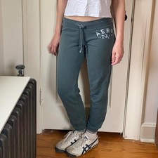 Vintage 90s y2k Aeropostale green sweatpants low rise Size S