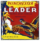 VINTAGE WINCHESTER PORCELAIN SIGN, AMMO, 12 GAUGE SHELLS, BIRD HUNTING, SHOT GUN