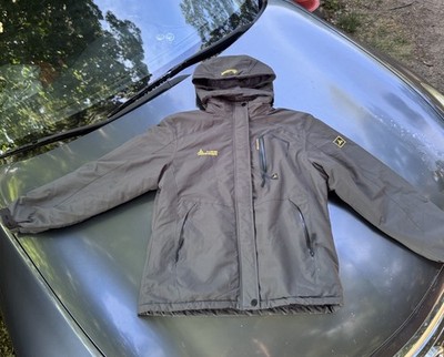 Moerdeng Latest Vogue Weather Gear Waterproof Ski Jacket Gray Winter Coat Size L