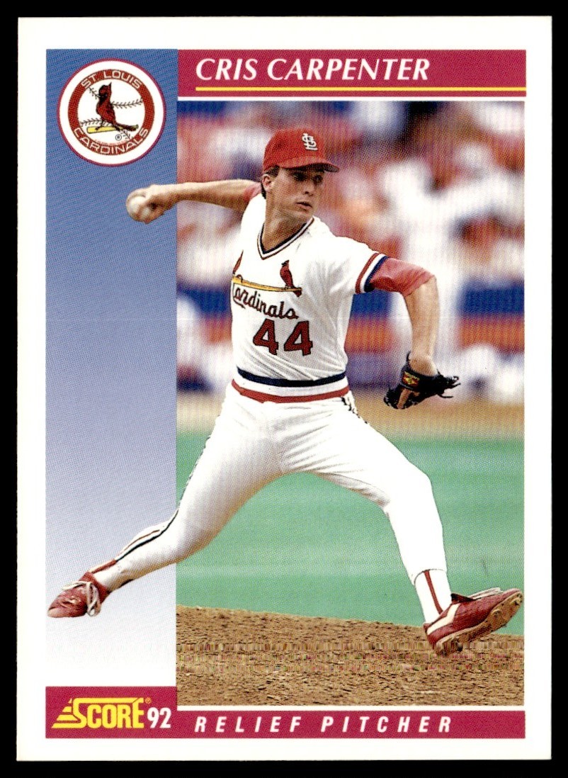 1992 Score Cris Carpenter St. Louis Cardinals #160