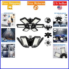 2Pack LED Garage Lights 180W 18000LM 6500K 6 1 Panels Ceiling Shop Light