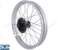 48.3Cm Heck Speichen Felge Mit Nabe Verchromt Passend FüR Royal Enfield BSA Gec