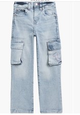 True Religion Kids Leila Wide leg Cargo Girls Jeans Sz 12 NWT MSRP: 79
