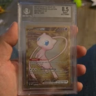 Pokémon TCG Mew EX 205/165 Scarlet & Violet 151 UR Metal Card Beckett 8.5 180 HP