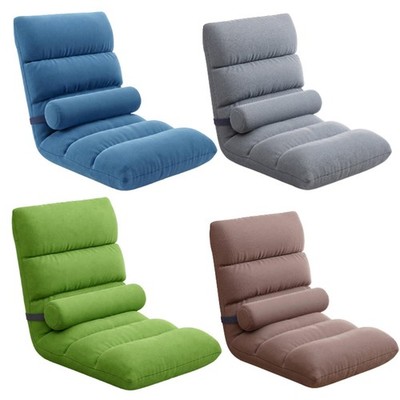 Bodensessel mit Rückenlehne, bequemer Sofa Sessel zum Fernsehen, klappbar