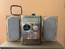 Philips MCM530 5-Disc CD Stereo System MP3 USB Wood Speakers w/ Remote Working