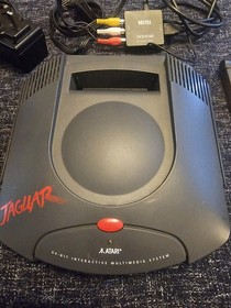 Atari Jaguar Console With DOOM Game.