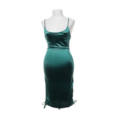 My Chic, Kleid, Größe: S, BQ018, Grün, Elasthan/Polyester, Einfarbig, Satin #ZrF