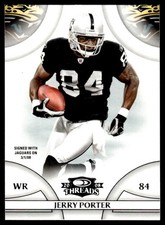 2008 DONRUSS THREADS FOOTBALL CARD JERRY PORTER #31 JACKSONVILLE JAGUARS 7655