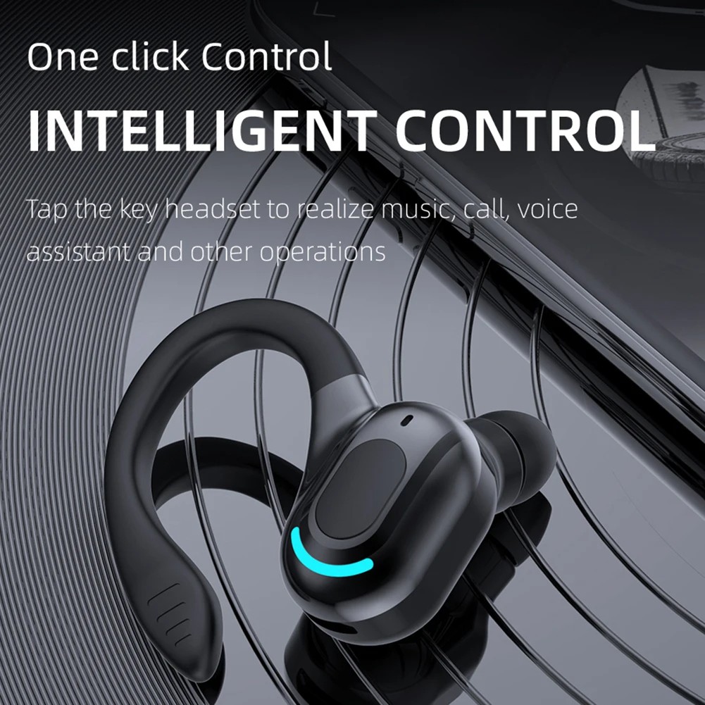 Audífonos inalámbricos Bluetooth 5.2 con gancho para la oreja, estéreo, lote, imagen 4