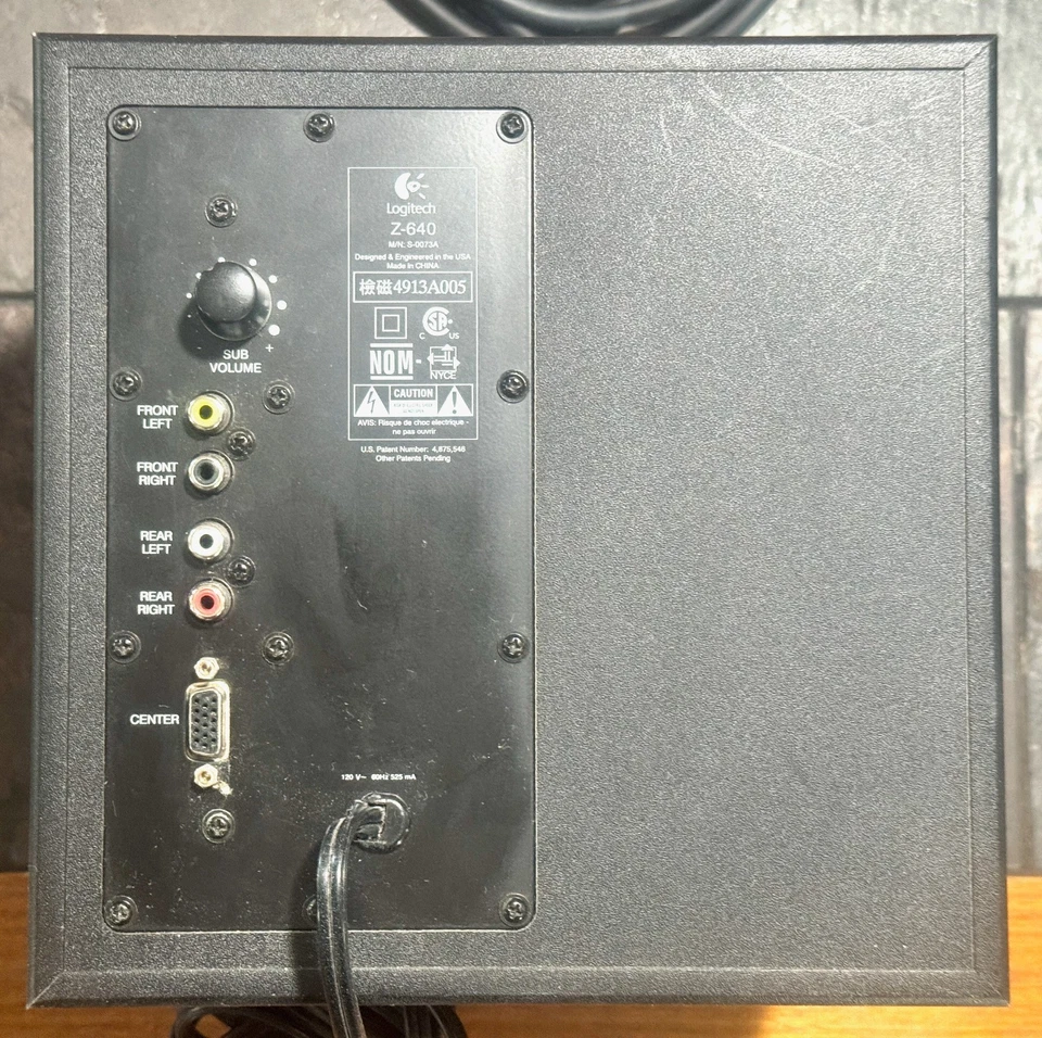 Logitech Z-640 Computer Lautsprecher 5.1 Surround Sound 50,5 Watt Komplettset 6 - Bild 3 von 4