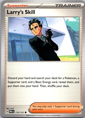 Larry's Skill Normal Common SV: Prismatic Evolutions 115/131 NM