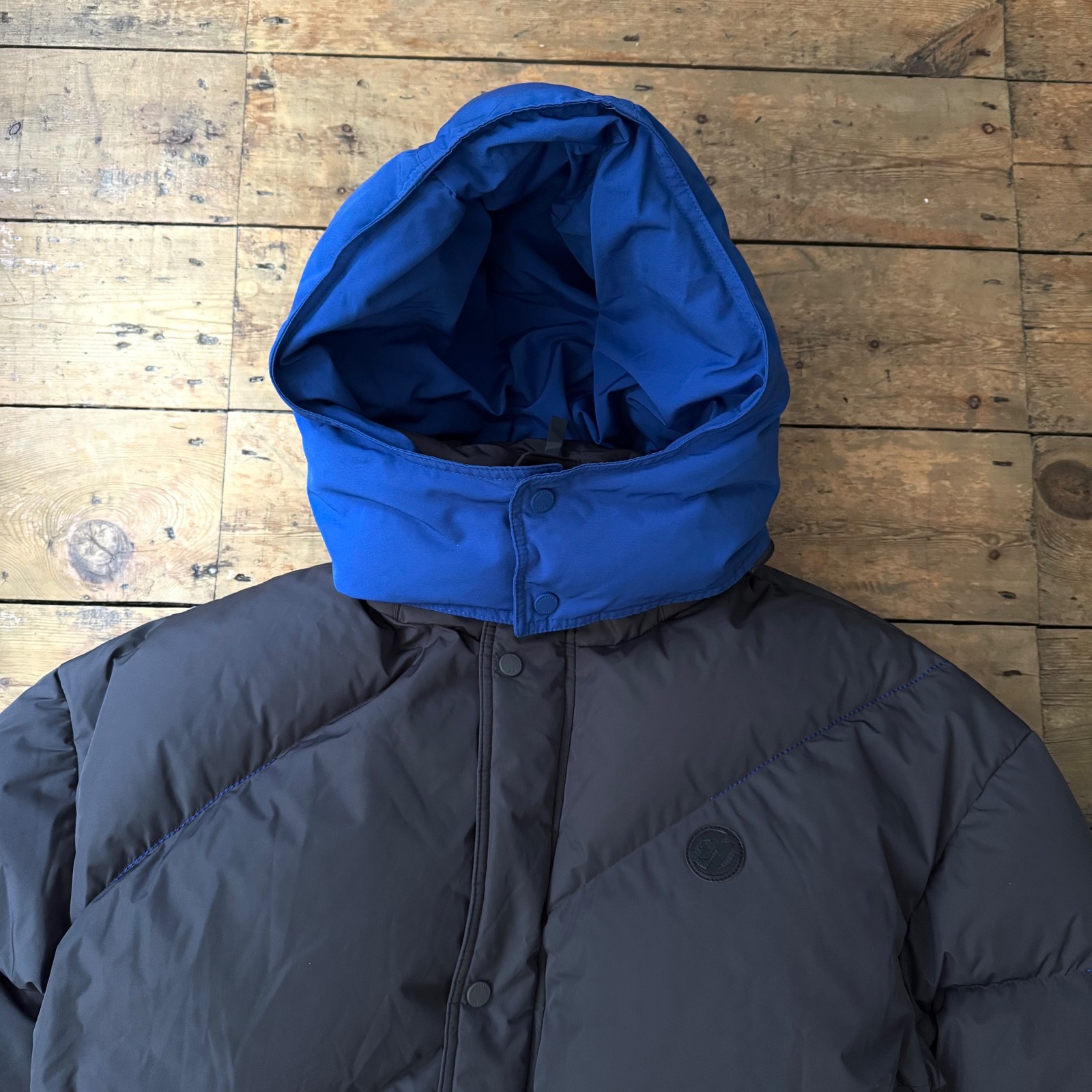 Men's ADER error x Zara Oversized Puffer Grey/Blue Jacket - Size M image 7