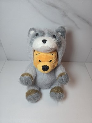 Selten Vintage 00er Disney Winnie Puuh Fuzzy Waschbär Pooh Plüsch