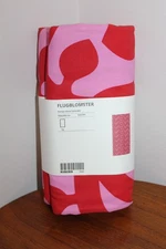IKEA FLUGBLOMSTER FABRIC 100% COTTON ABSTRACT GEOMETRIC PINK & RED 59" x 118"