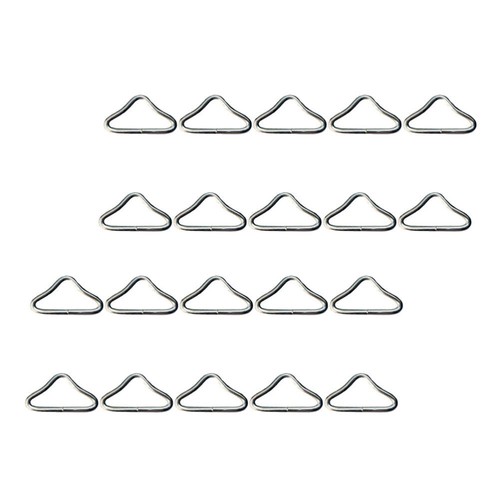 40 Pcs Iron Triangle Ring Child Mesh acheter Cloth Buckle Trampoline Rings